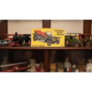 Vintage 1960's Green Toy Car, Friction Operated Excellent Condition